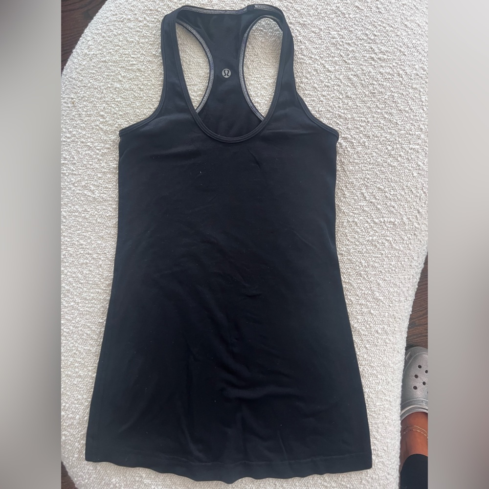 Hip length Racerback tank
